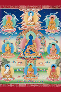 (image for) Medicine Buddha and 7 Brothers (Download photo)